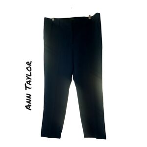 LOFT Ann Taylor Women's Black Wide Leg Pull On Pants Palazzo L